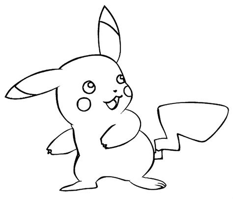 Pikachu para Colorir: +60 Desenhos Lindos para。